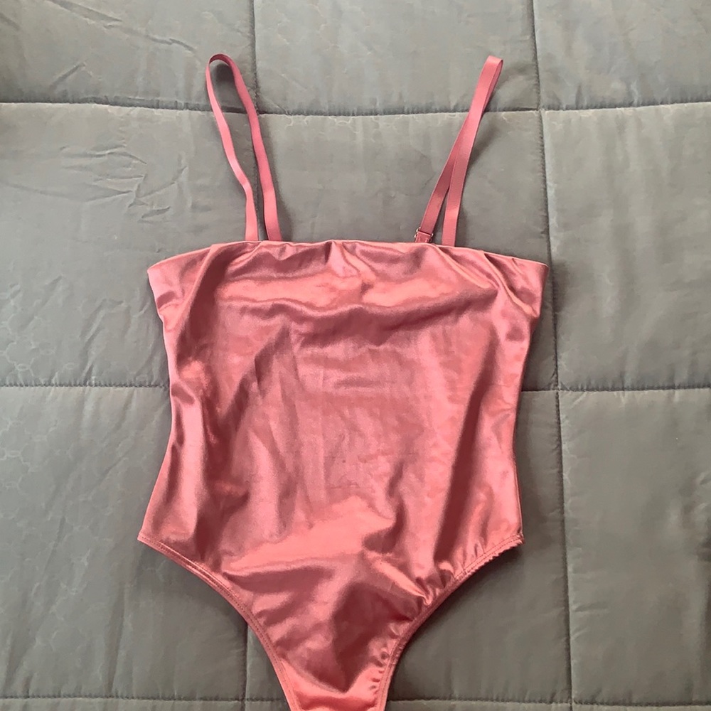 Polyester pink one piece
